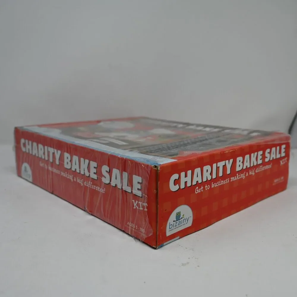 Bizainy Charity Bake Sale Kit Fundraiser Set Kids Business Skills NEW